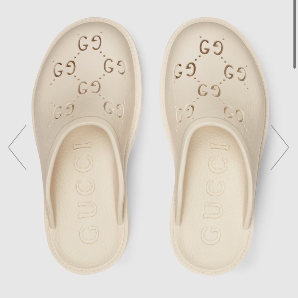 GUCCI Women’s Platform perforated G Sandal